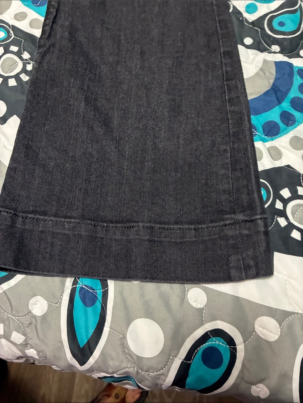 Express Black Wide Leg Flare Jeans - Picture 6 of 12